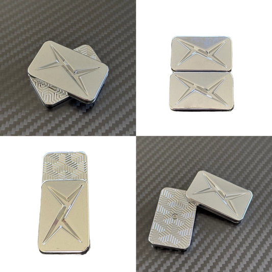 Play Button Slider – EDC Fidget Tool for Adults - Magnetic Multidirectional Slider for Stress Relief and Focus