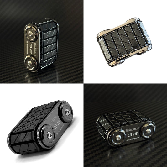 Multiple angles of the Tank Roller, displaying its expanded and collapsed states.