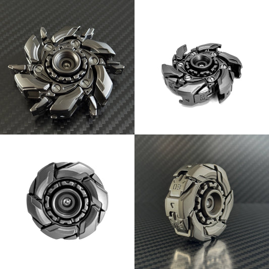 Minimalist spinner resting on a desk, ideal for quiet environments and productivity enhancement