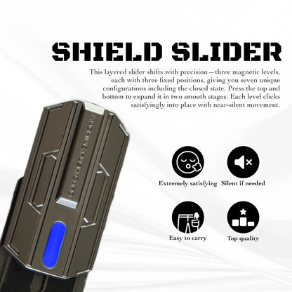 Shield Slider - Three-Layer Magnetic Fidget EDC for Professionals – Enhance Focus and Relieve Stress