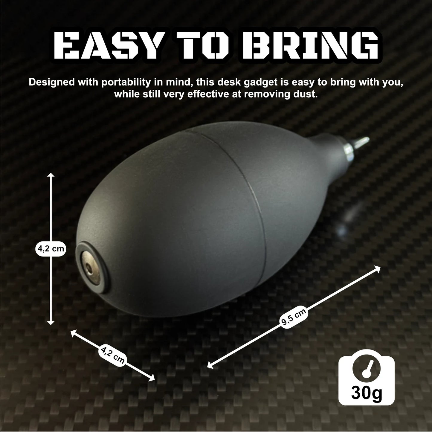Compressed Air Blower for Electronics, Camera Lenses & Keyboards – desk gadget Silent Manual Dust Cleaner for Office & Tech Gear
