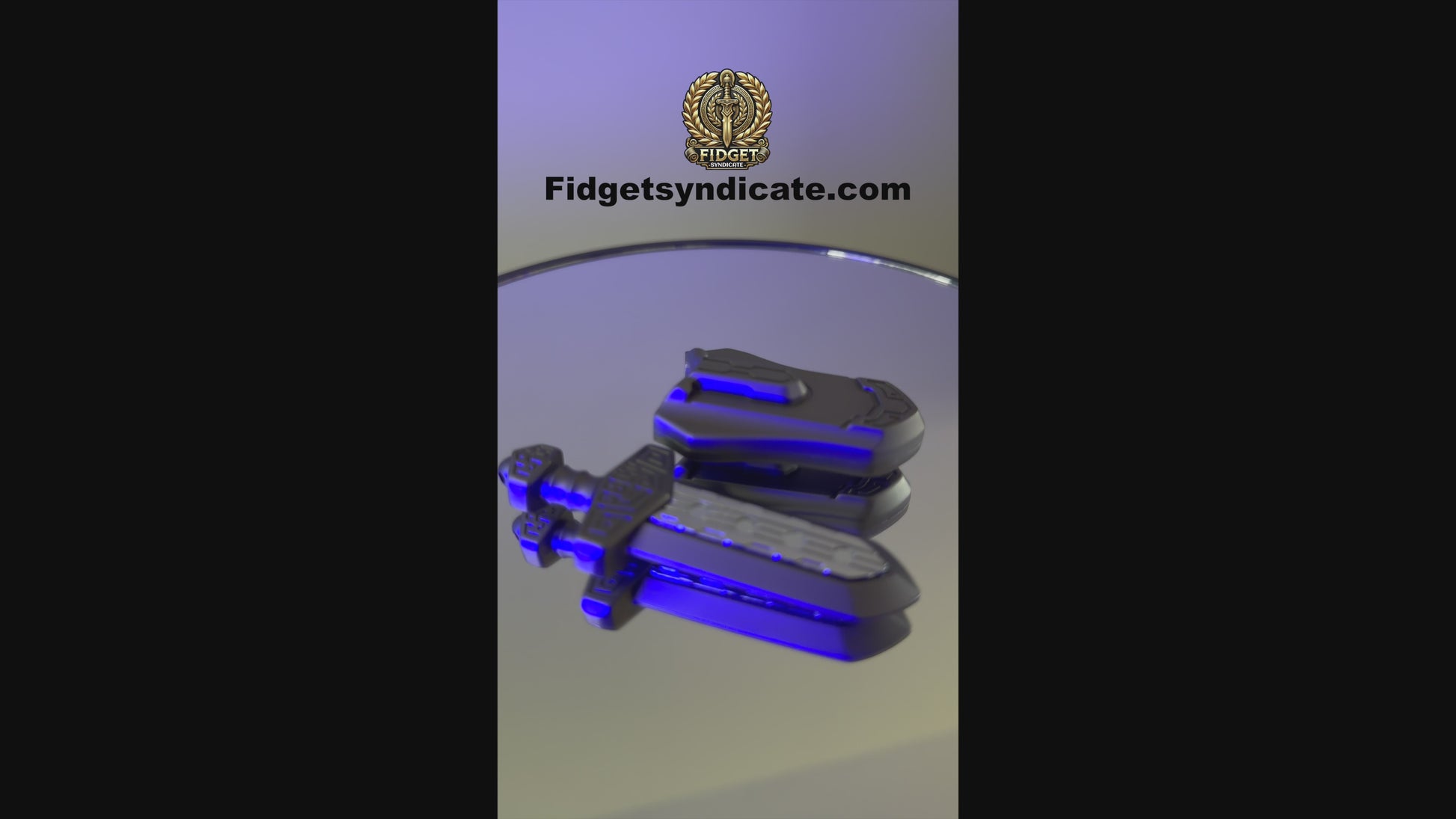 360-degree video displaying the Magnetic Sword Slider in both expanded and collapsed states.
