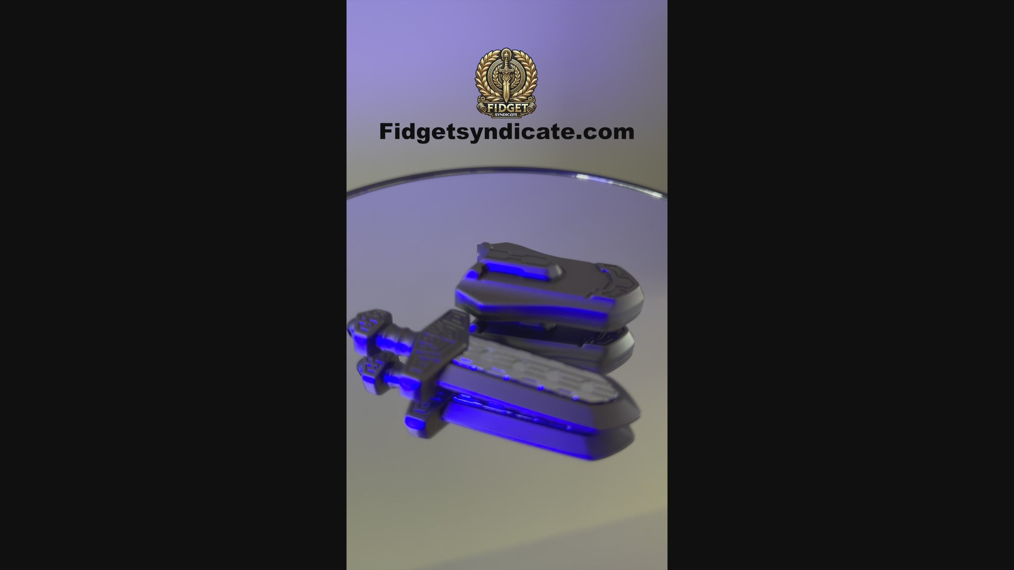 360-degree video displaying the Magnetic Sword Slider in both expanded and collapsed states.