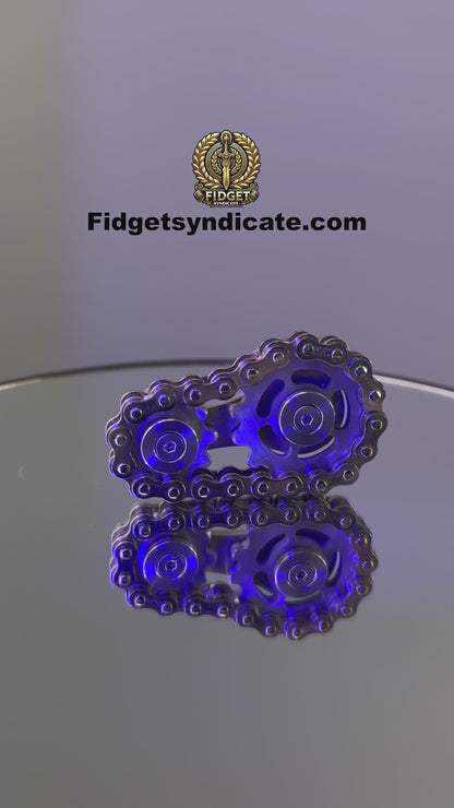 Gear Chain Spinner – Fidget Tool for Adults | Precision-Engineered Stress Relief Device - EDC
